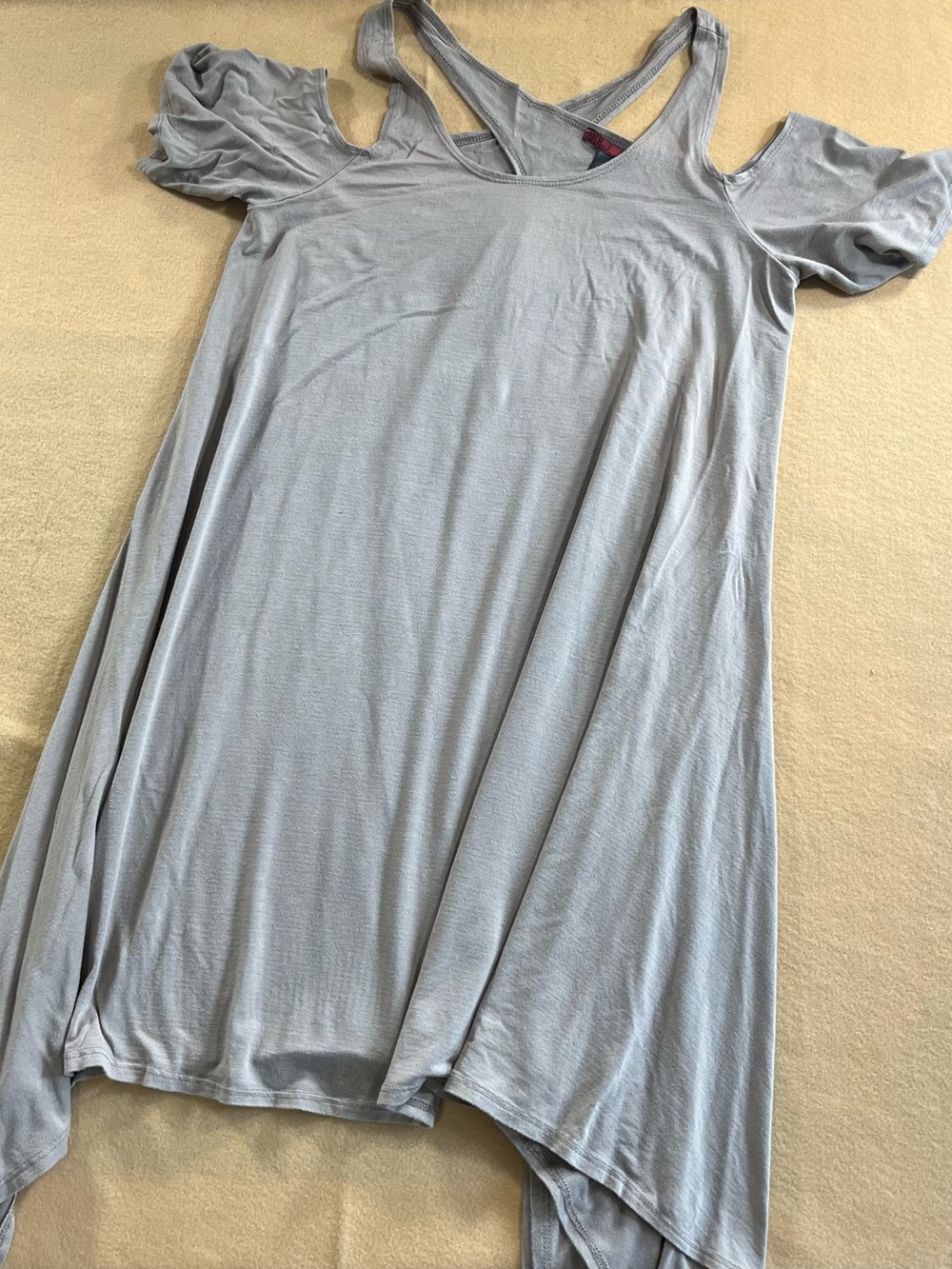 BKE Modal Cold Shoulder Maxi Dress – Women’s Medium – Gray